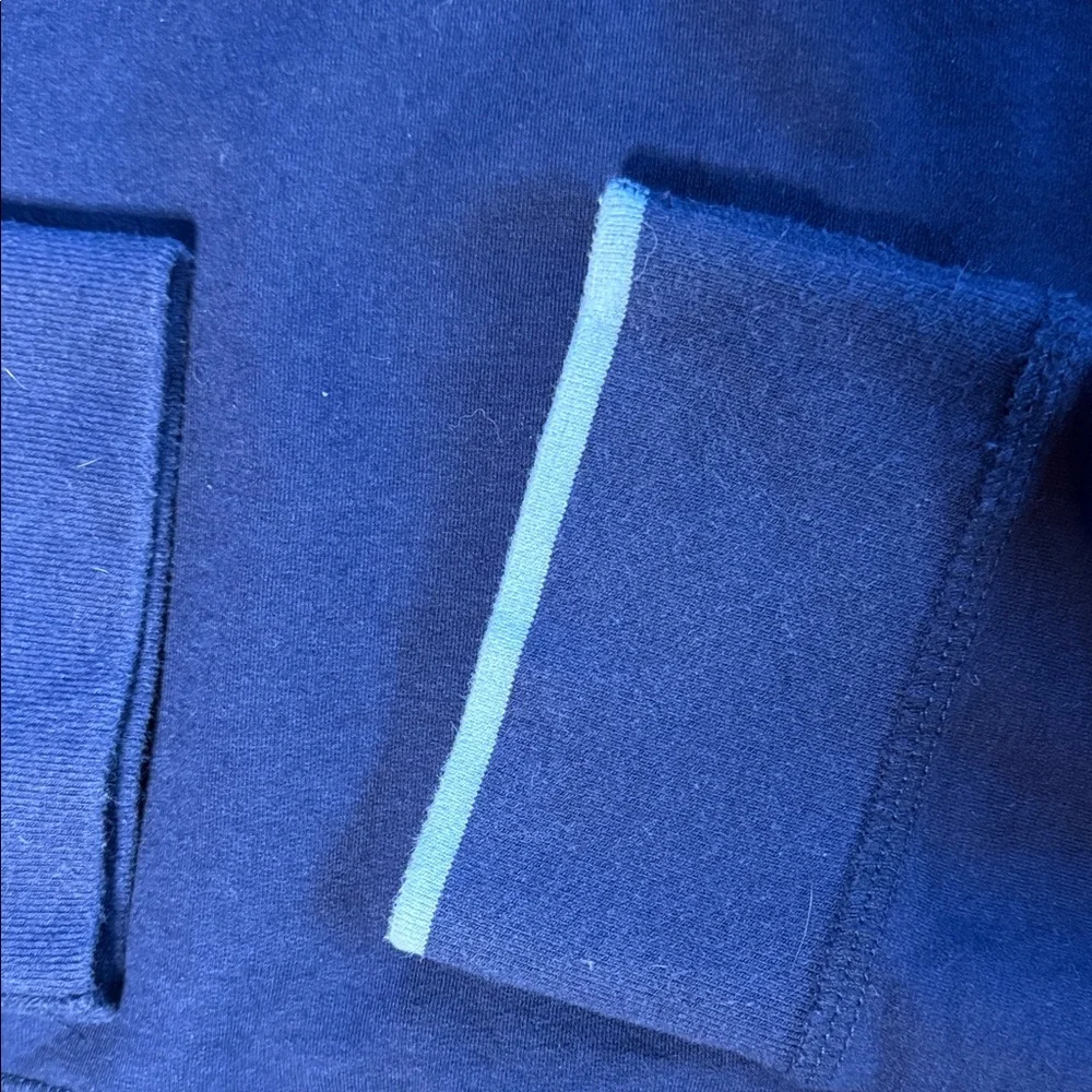 Greyson Navy Blue Gotham Hooded Pullover with Tonal Wolf Graphic - Picture 4 of 4